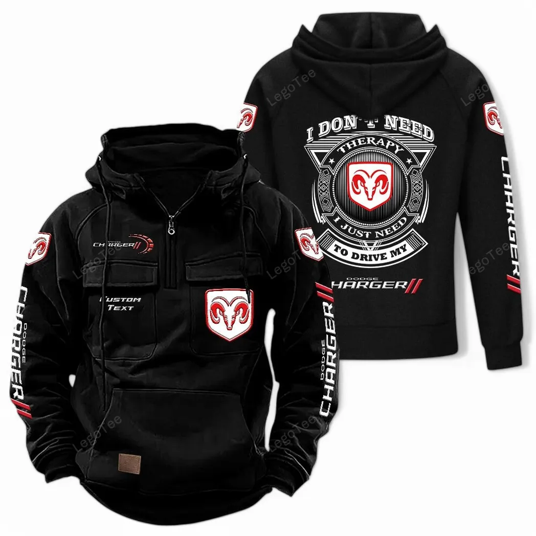 Performance Sedan Tactical Quarter-Zip Hoodie, Rugged Performance Quarter-Zip CAR106 - Black