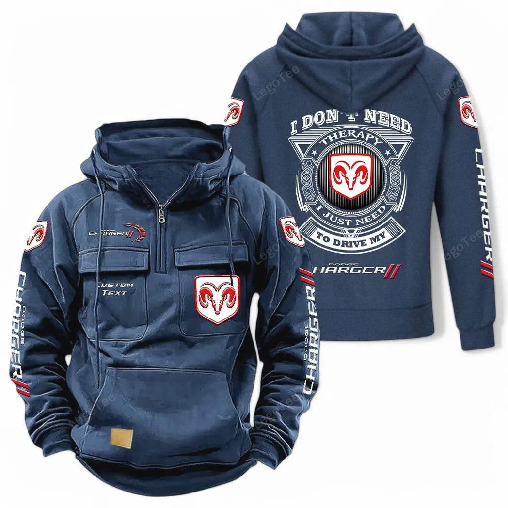Power Sedan Tactical Quarter-Zip Hoodie, Racing Spirit Tactical Hoodie CAR106 - Dark Blue