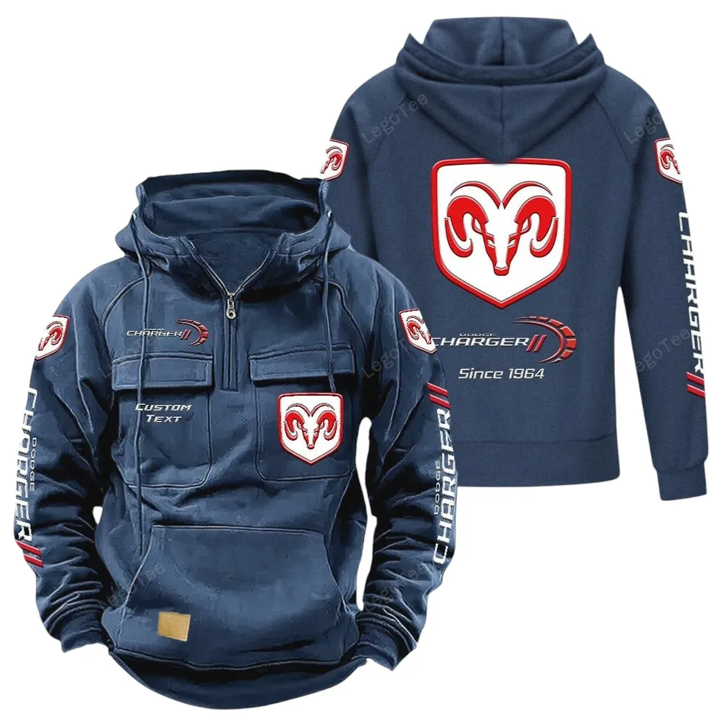 Performance Sedan Tactical Quarter-Zip Hoodie, Bold Garage-Ready Hoodie CAR960 - Dark Blue
