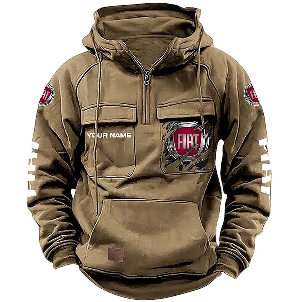 Minivio Autos Tactical Quarter-Zip Hoodie, Tuners' Tactical Quarter-Zip CAR164 - Khaki