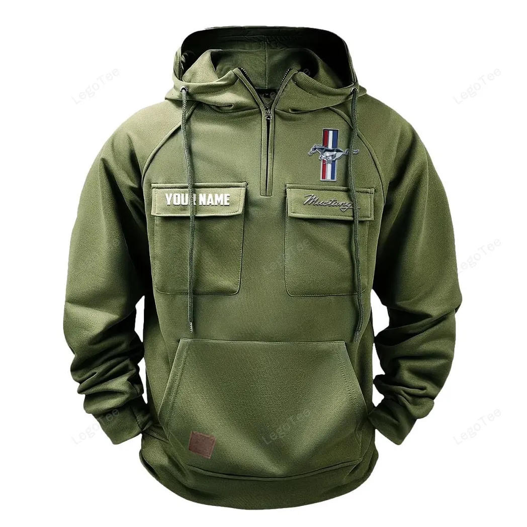 Touring Coupe Tactical Quarter-Zip Hoodie, Built Tough for Riders CAR109 - Army Green