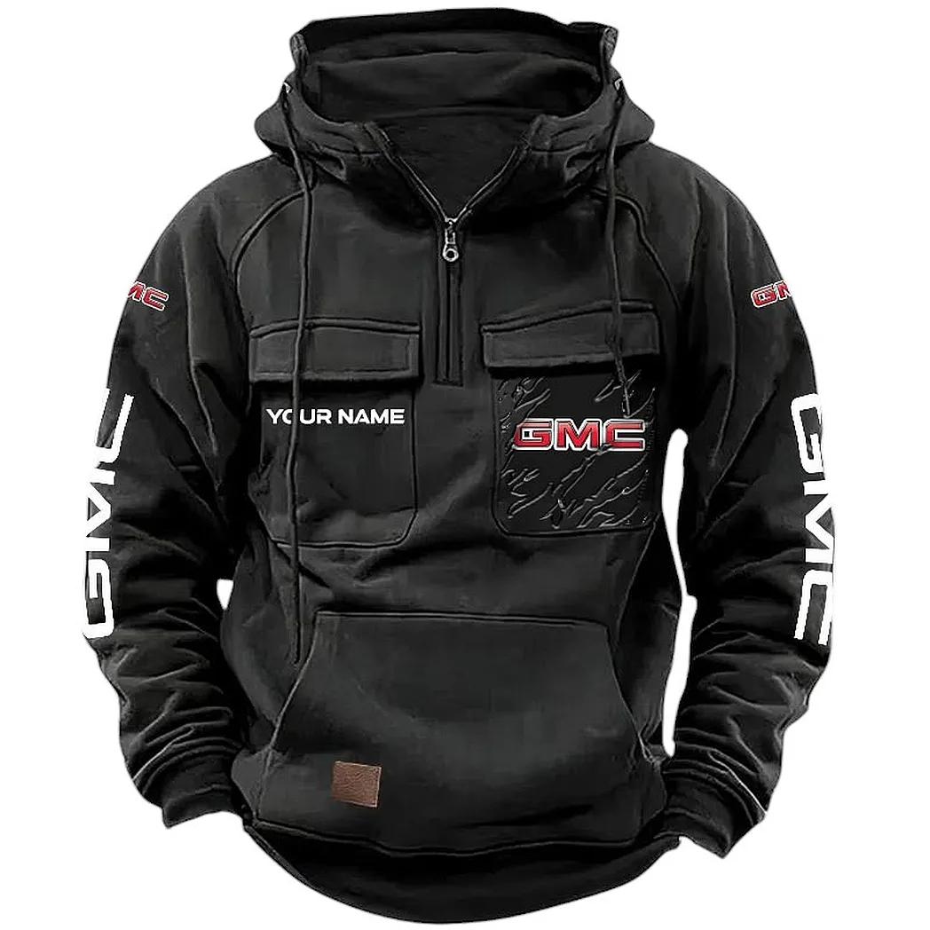 Work Truck Tactical Quarter-Zip Hoodie, Rugged Garage Tactical Hoodie CAR164 - Black