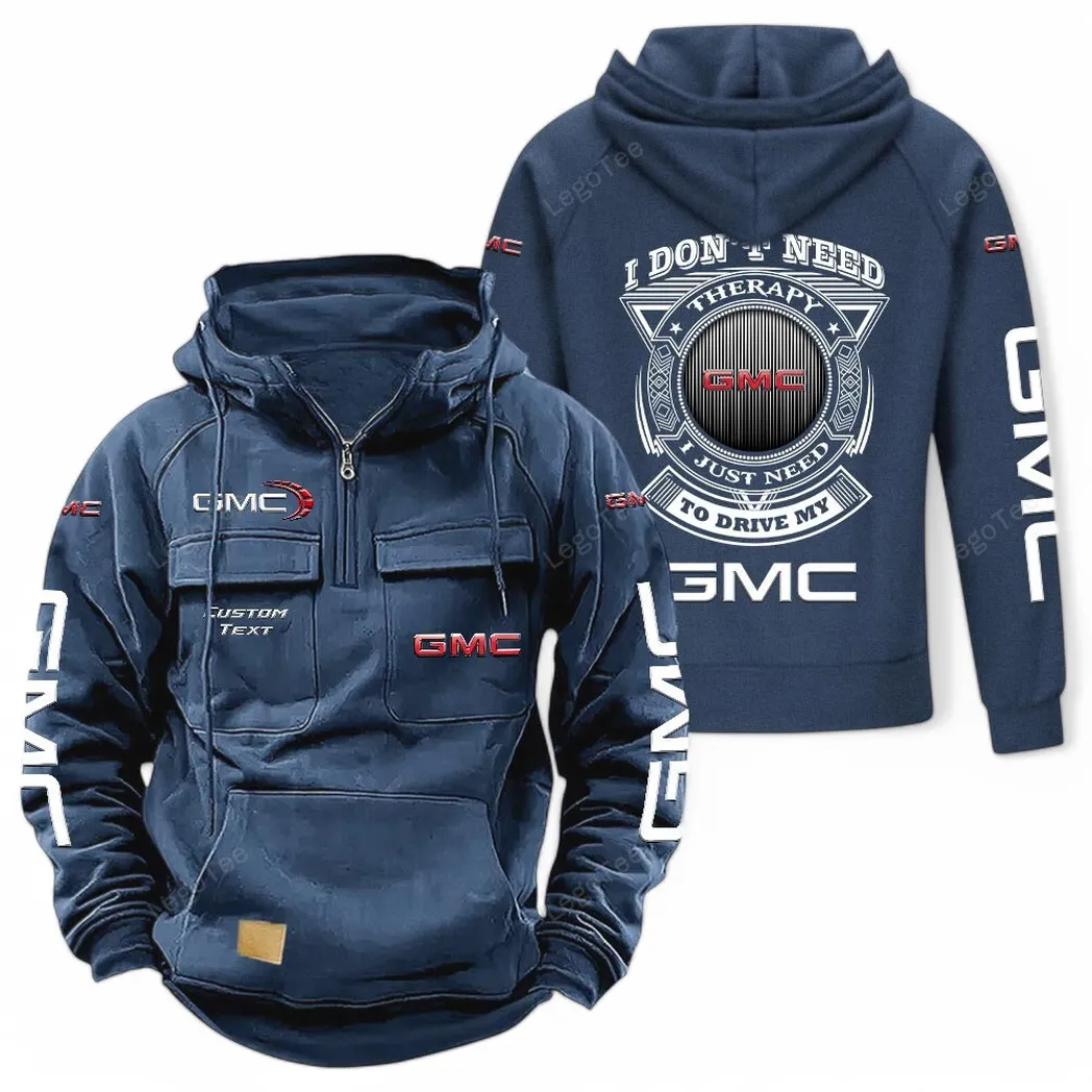 Utility Vehicle Tactical Quarter-Zip Hoodie, Utility Hoodie for Drivers CAR106 - Dark Blue