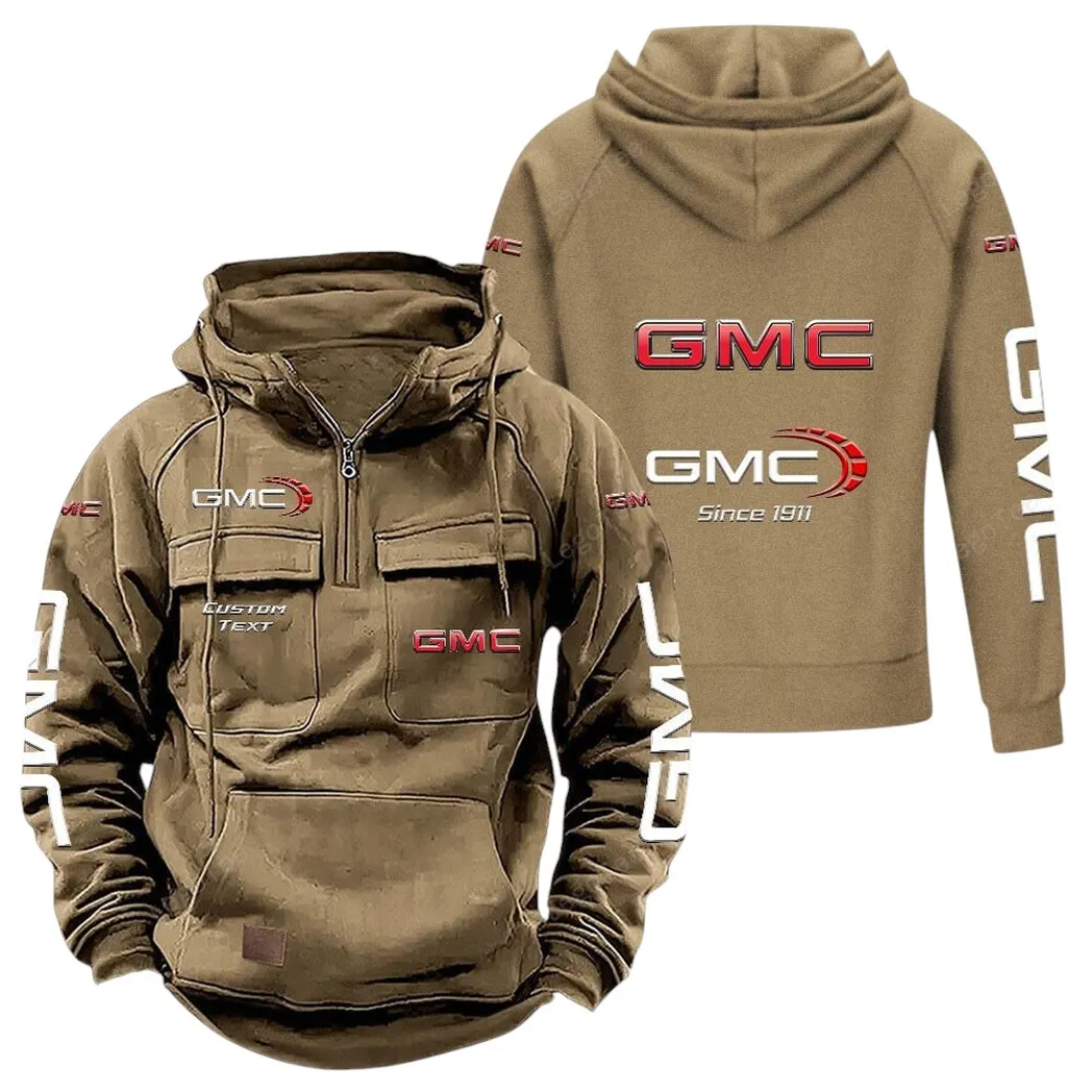 Heavy-Duty Pickup Tactical Quarter-Zip Hoodie, Racing Spirit Tactical Hoodie CAR960 - Khaki