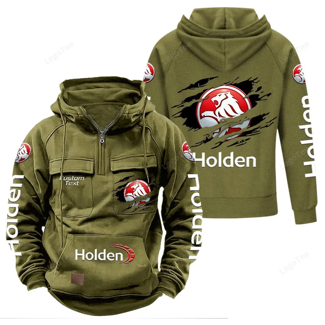Road Sedan Tactical Quarter-Zip Hoodie, Rugged Garage Tactical Hoodie CAR122 - Army Green