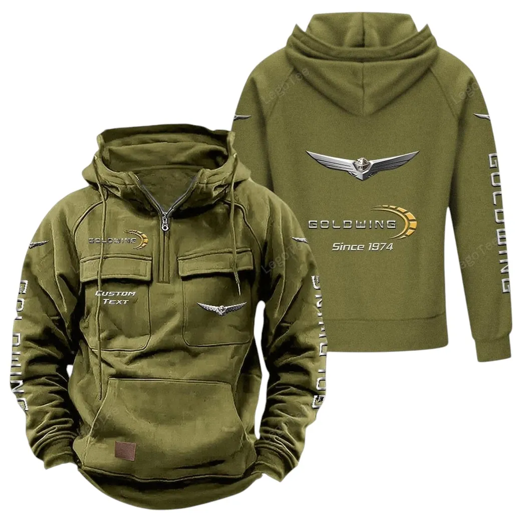Endurance Road Bike Tactical Quarter-Zip Hoodie, Wrench & Ride Hoodie CAR960 - Army Green
