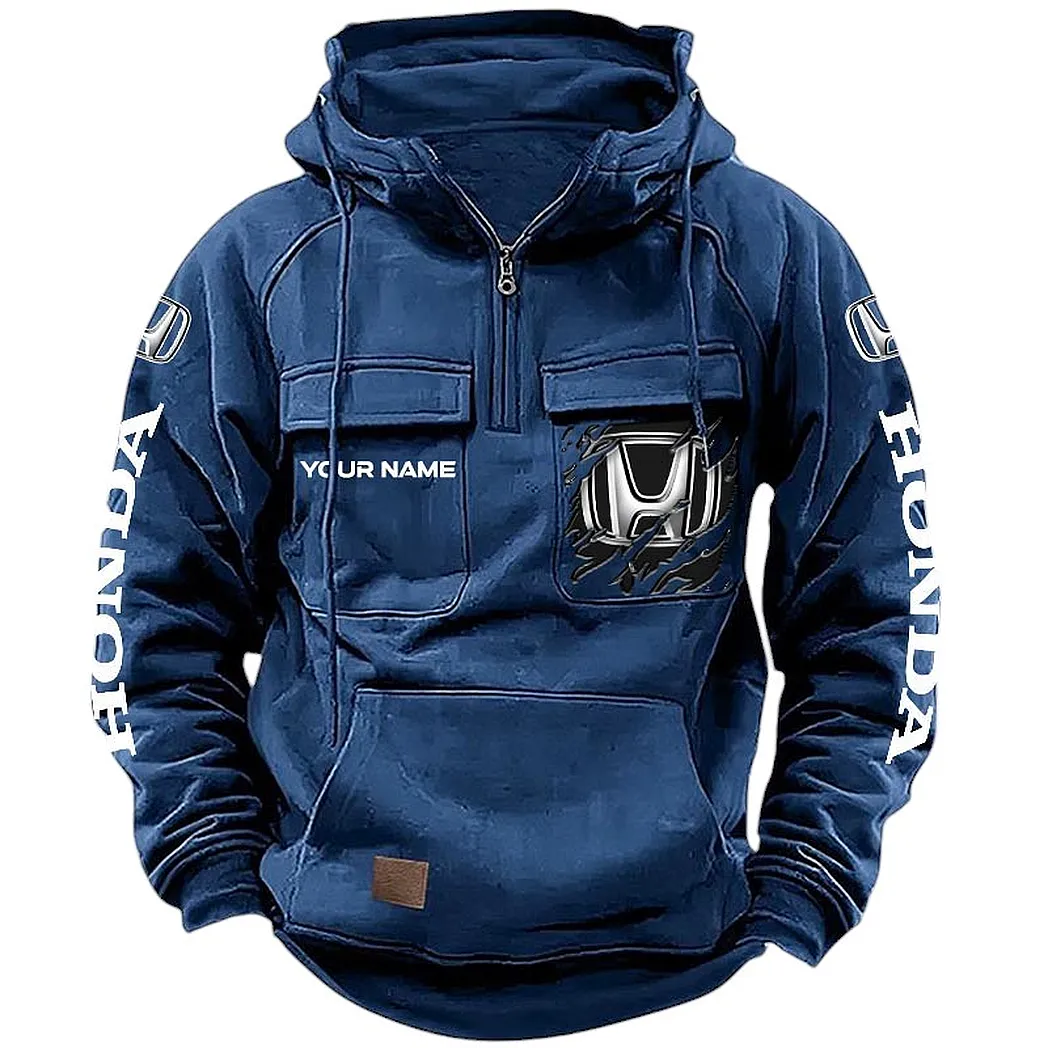 Crossover Tactical Quarter-Zip Hoodie, Driver's Quarter-Zip Essential CAR164 - Dark Blue