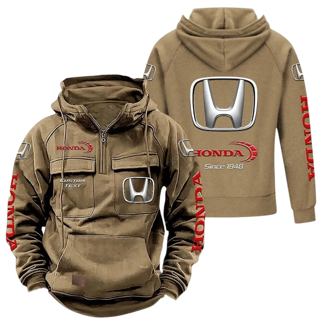 Crossover Tactical Quarter-Zip Hoodie, Road-Ready Quarter-Zip Gear CAR960 - Khaki