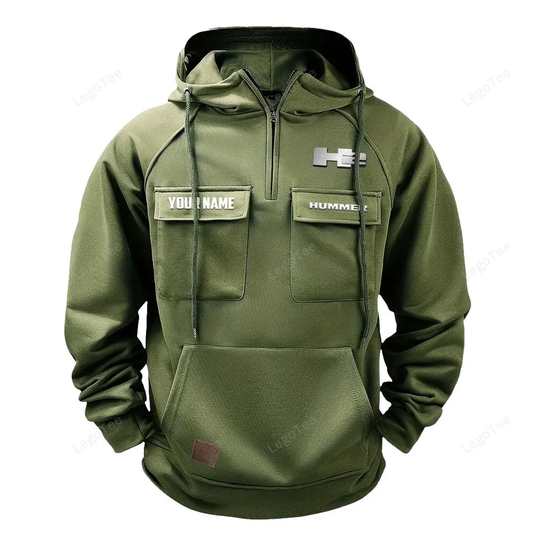 All-Terrain Explorer Tactical Quarter-Zip Hoodie, Garage-Tested Tactical Style CAR109 - Army Green