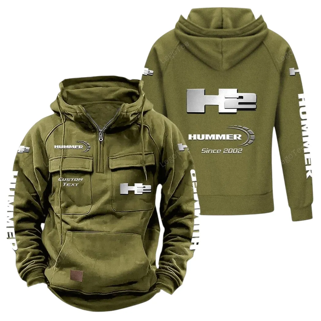 Off-Road Beast Tactical Quarter-Zip Hoodie, Classic Rider Quarter-Zip CAR960 - Army Green