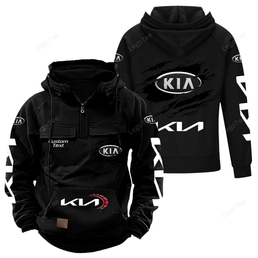 Practical Crossover Tactical Quarter-Zip Hoodie, Street-Ready Tactical Gear CAR122 - Black