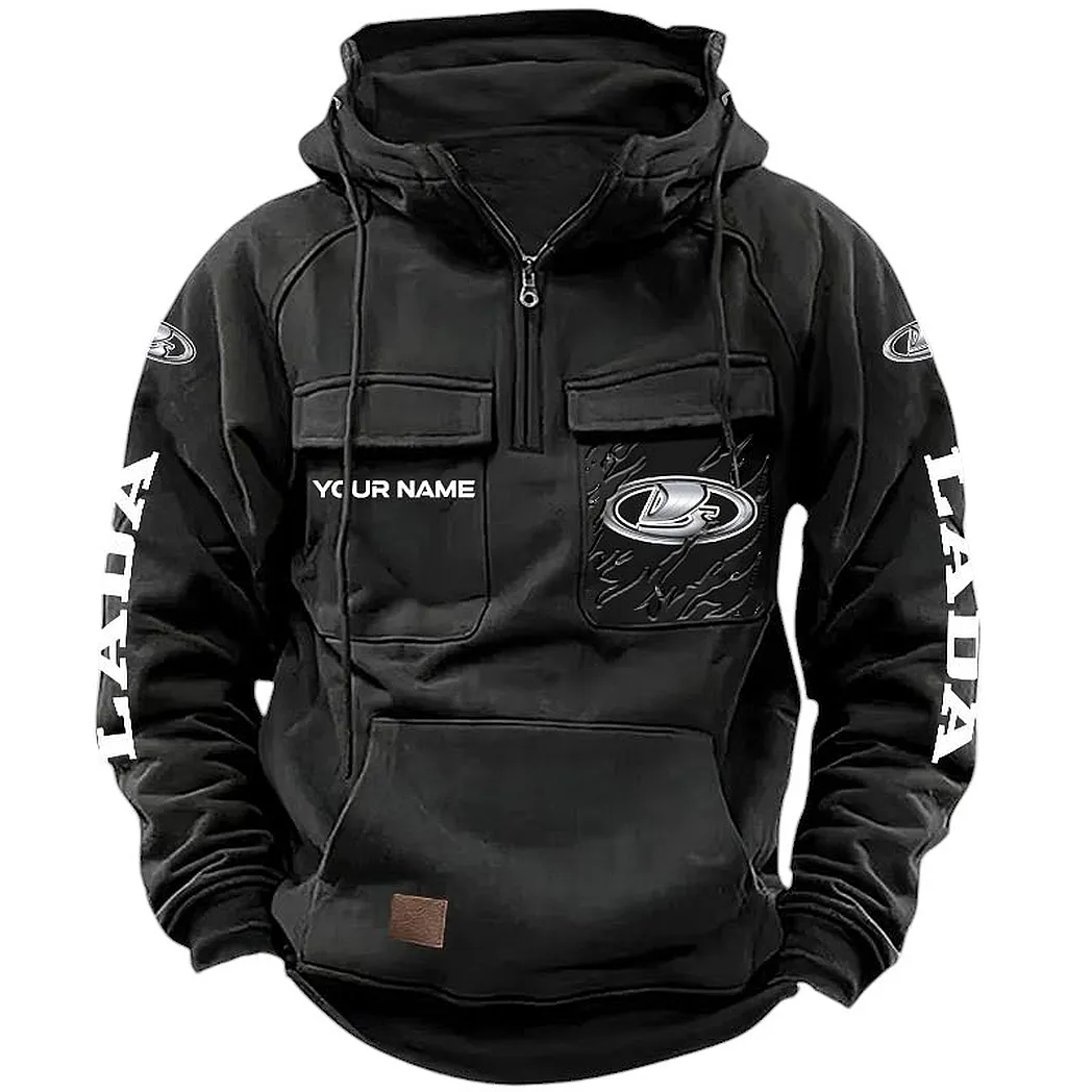 Budget Vehicle Tactical Quarter-Zip Hoodie, Street-Ready Tactical Gear CAR164 - Black