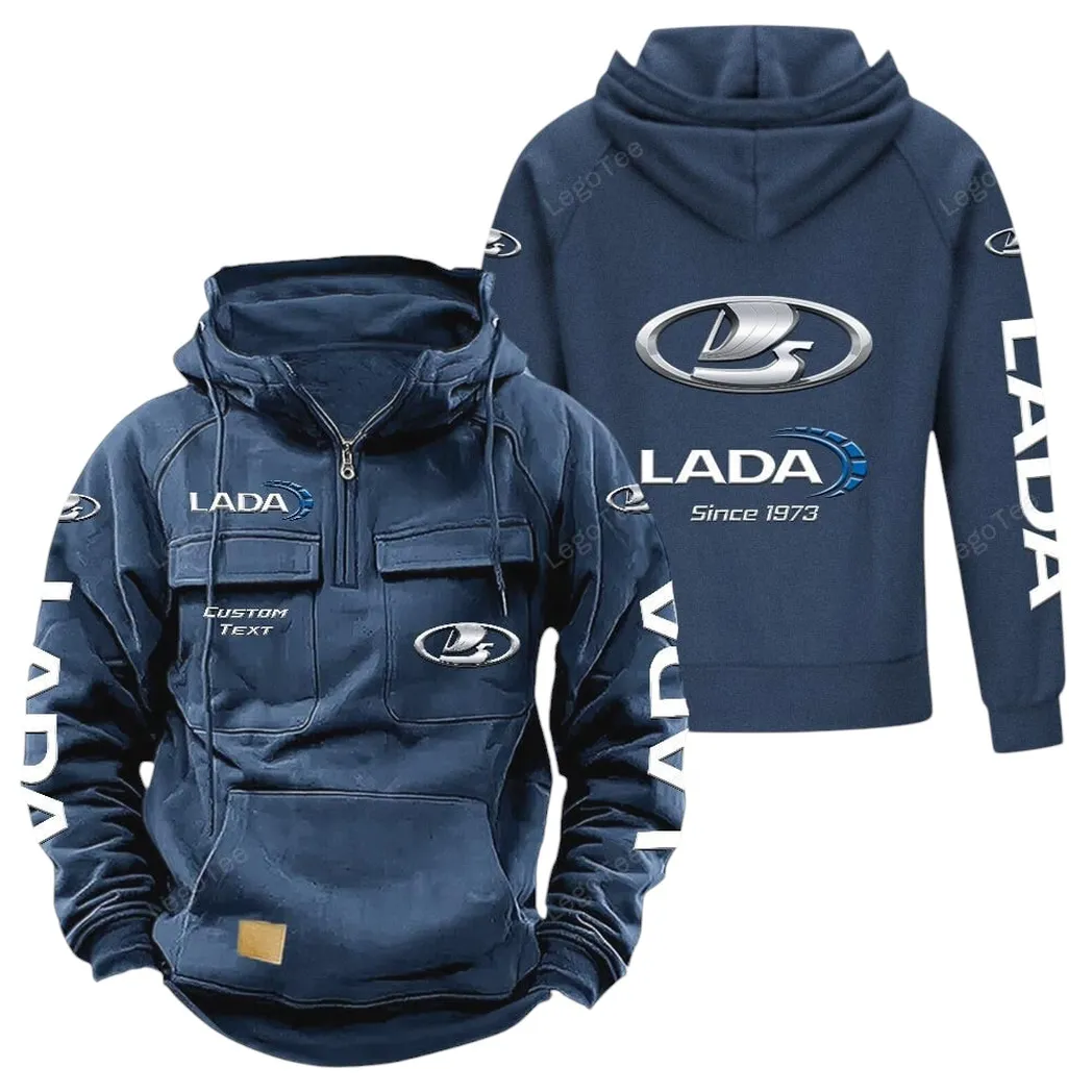 Economy Car Tactical Quarter-Zip Hoodie, Driver's Quarter-Zip Essential CAR960 - Dark Blue