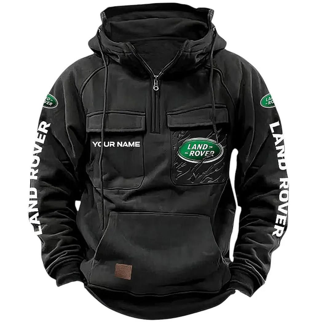 Expedition Vehicle Brand Tactical Quarter-Zip Hoodie, Garage-Tested Tactical Style CAR164 - Black
