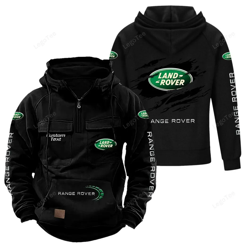 Premium Off-Road Ride Tactical Quarter-Zip Hoodie, Auto Life Tactical Hoodie CAR122 - Black