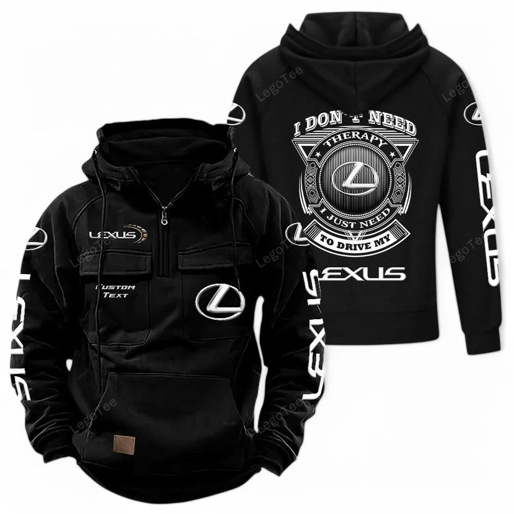 Grand Touring Auto Tactical Quarter-Zip Hoodie, Garage Nights Hoodie CAR106 - Black