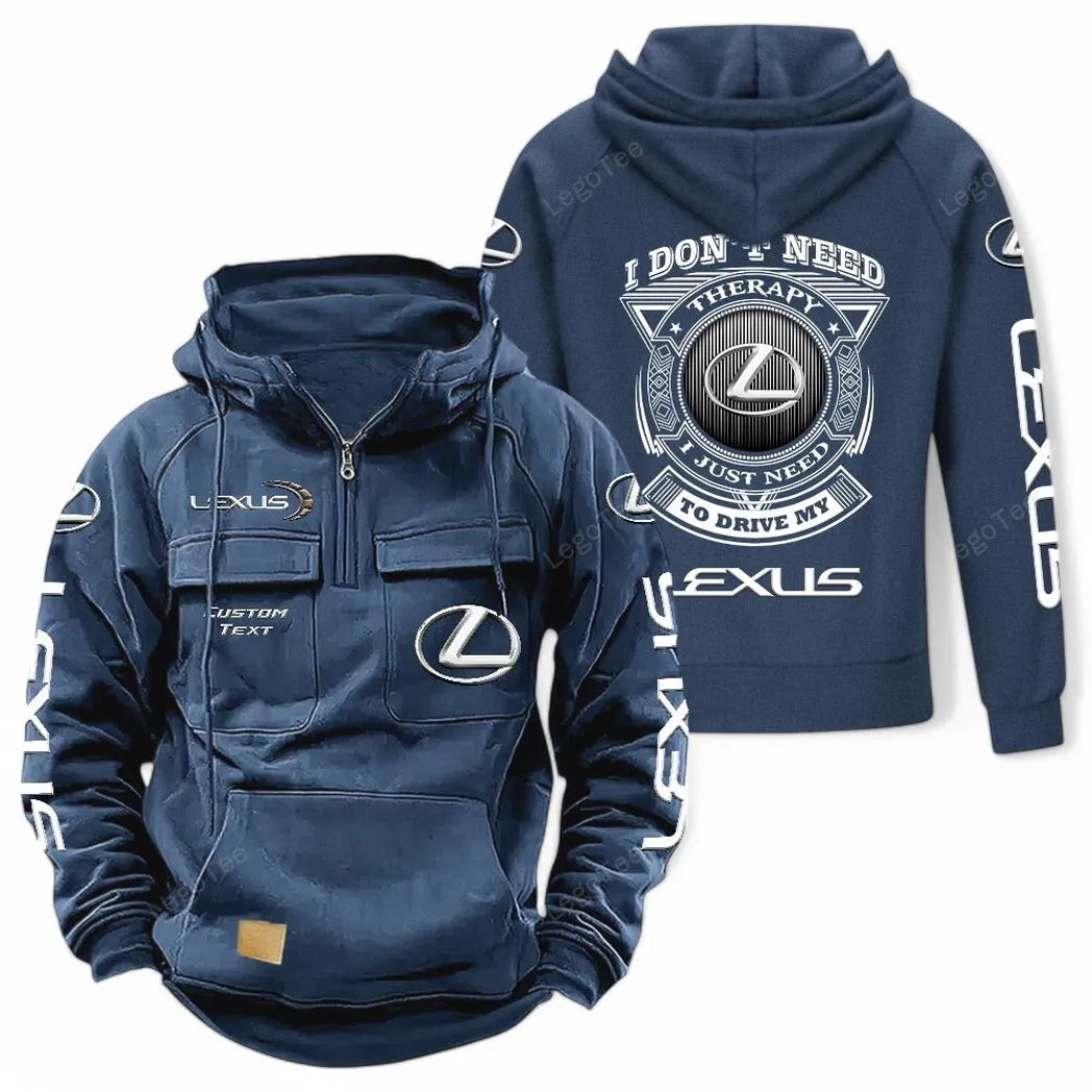 Prestige Sedan Tactical Quarter-Zip Hoodie, Wrench & Ride Hoodie CAR106 - Dark Blue
